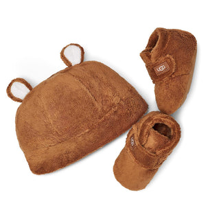 Bixbee and Beanie Chestnut Box - Scarpette e Cappellino Bambino / Bambina Marroni UGKBIXBEACHE1120951I  UGG 