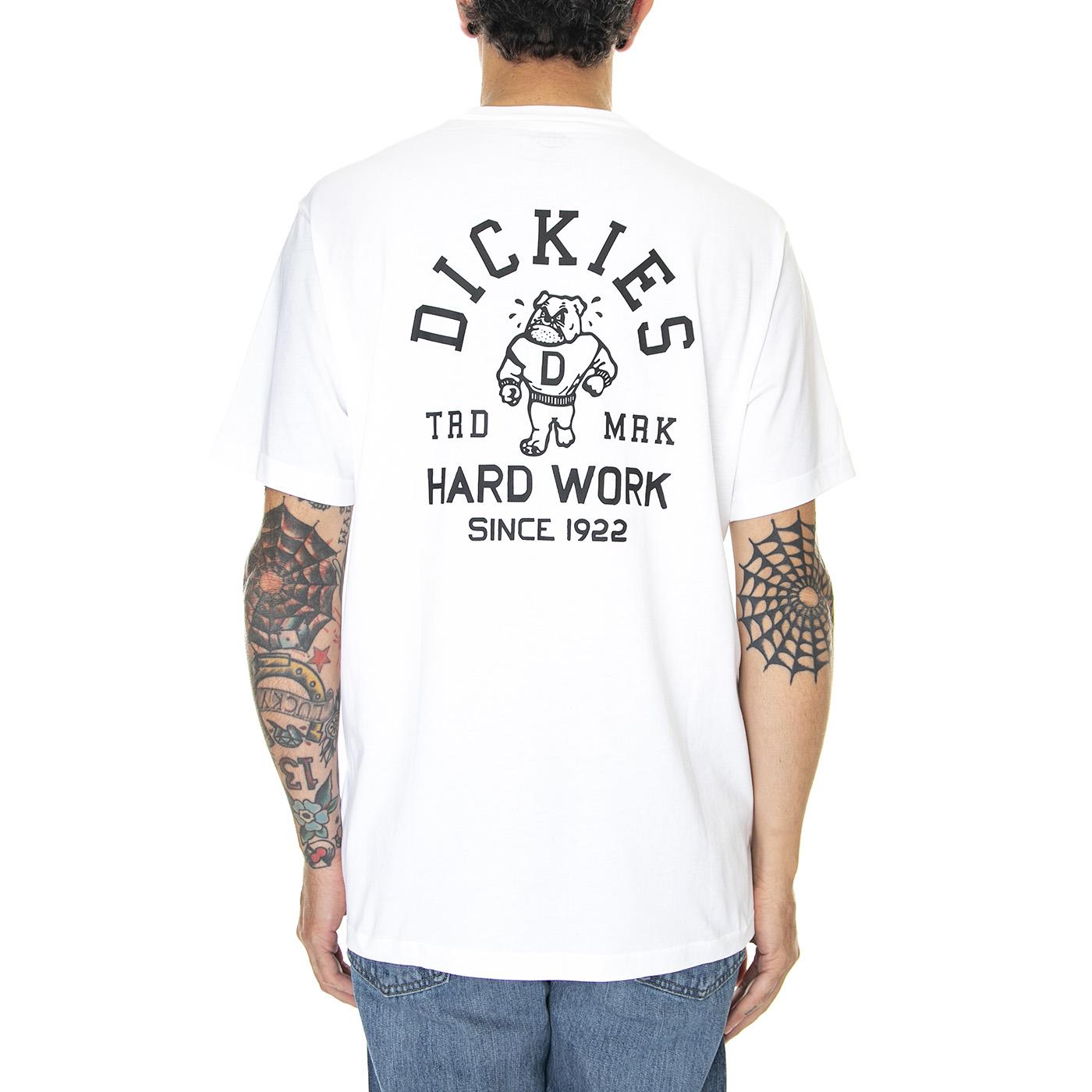 Cleveland Tee SS White - Maglietta Girocollo Uomo Bianca DK0A4Y1KWHX1  DICKIES 