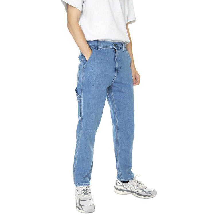 M' Carpenter Blue Lines Mid Blue - Pantaloni Denim Jeans Uomo Blu L75KOMB8  LEE 