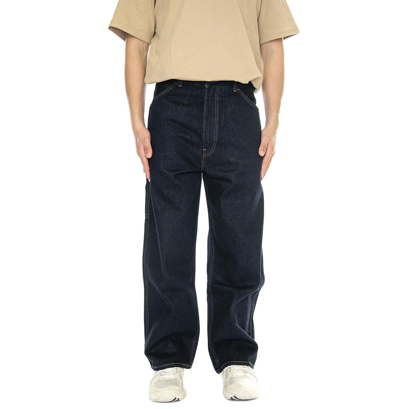 Skate Crop Carpenter Pan Dark Finish - Pantaloni Denim Jeans Uomo Blu A5737-0000  LEVIS 