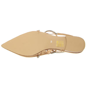 Pristina Natural Satin Silver Fabric - Sandali Donna Beige JCSR2P-150A-NAT  JEFFREY CAMPBELL 