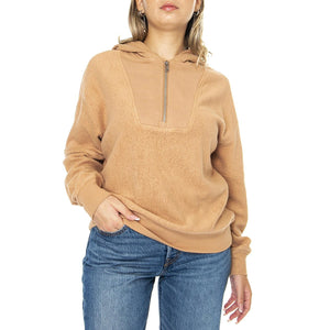 Stephny Mixed Hoodie Glaze - Felpa con Cappuccio Donna Marrone UGC1152781-GAZ  UGG 