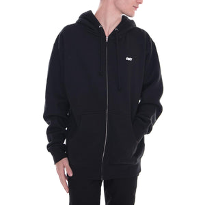 The Creeper Basic Graphic Zip Hood Fleece Black 111751247-BLK  OBEY 