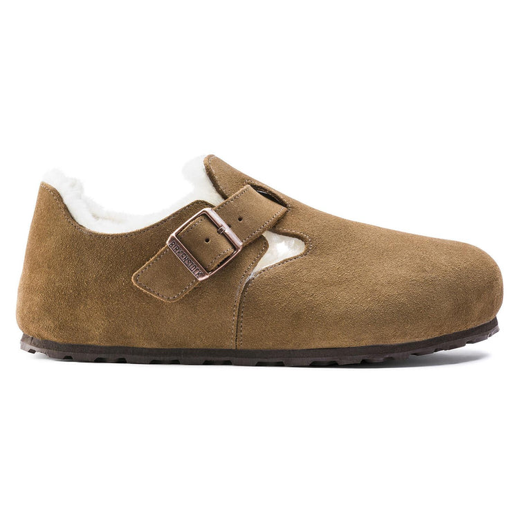 London Shearling - Tea - Scarpe in Pelle Scamosciata Uomo - Calzata Stretta 1014963 . BIRKENSTOCK 