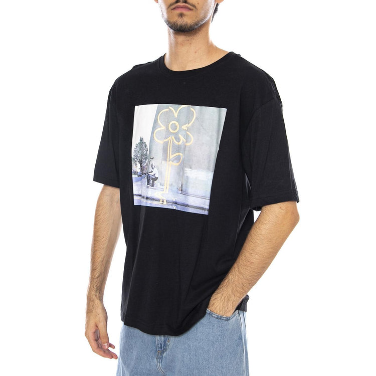 Banksy Ss Rlx Tee Black Road - Maglietta Girocollo Uomo Nera 22035158-4825922  ONLY & SONS 