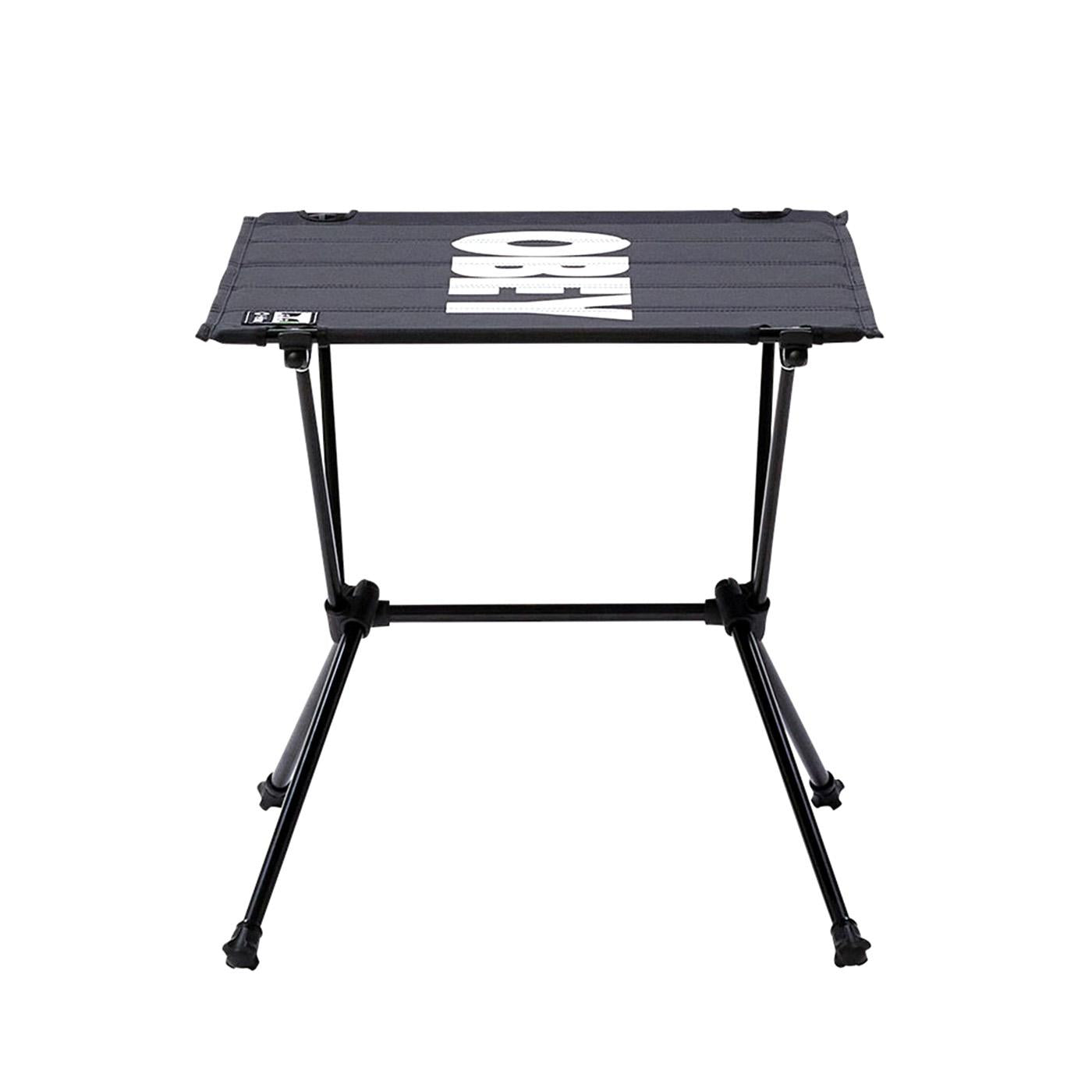OBEY x HELINOX Table One Hard Black - Tavolo Pieghevole Nero 36218-BLK  OBEY 