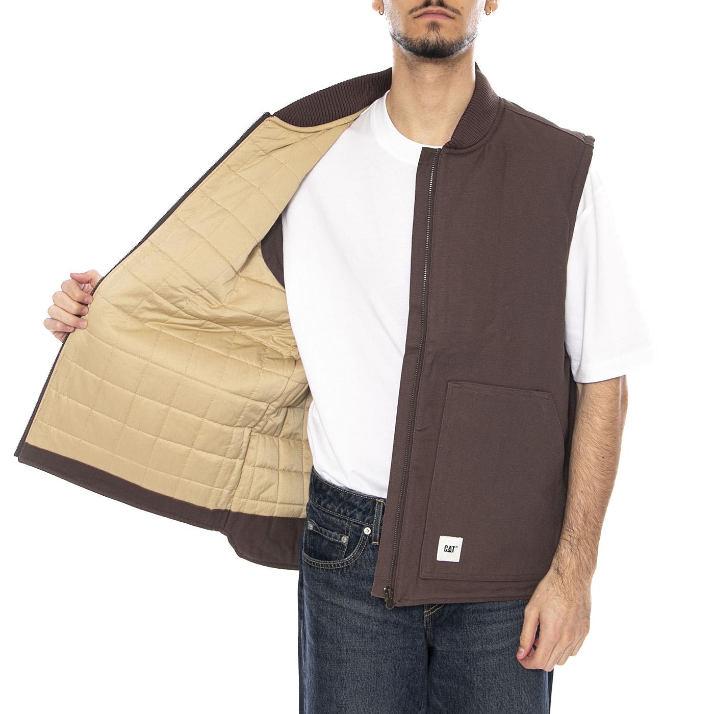 Classic Canvas Vest -- Gilet Uomo Marrone 6040102 19-0912 CAT 