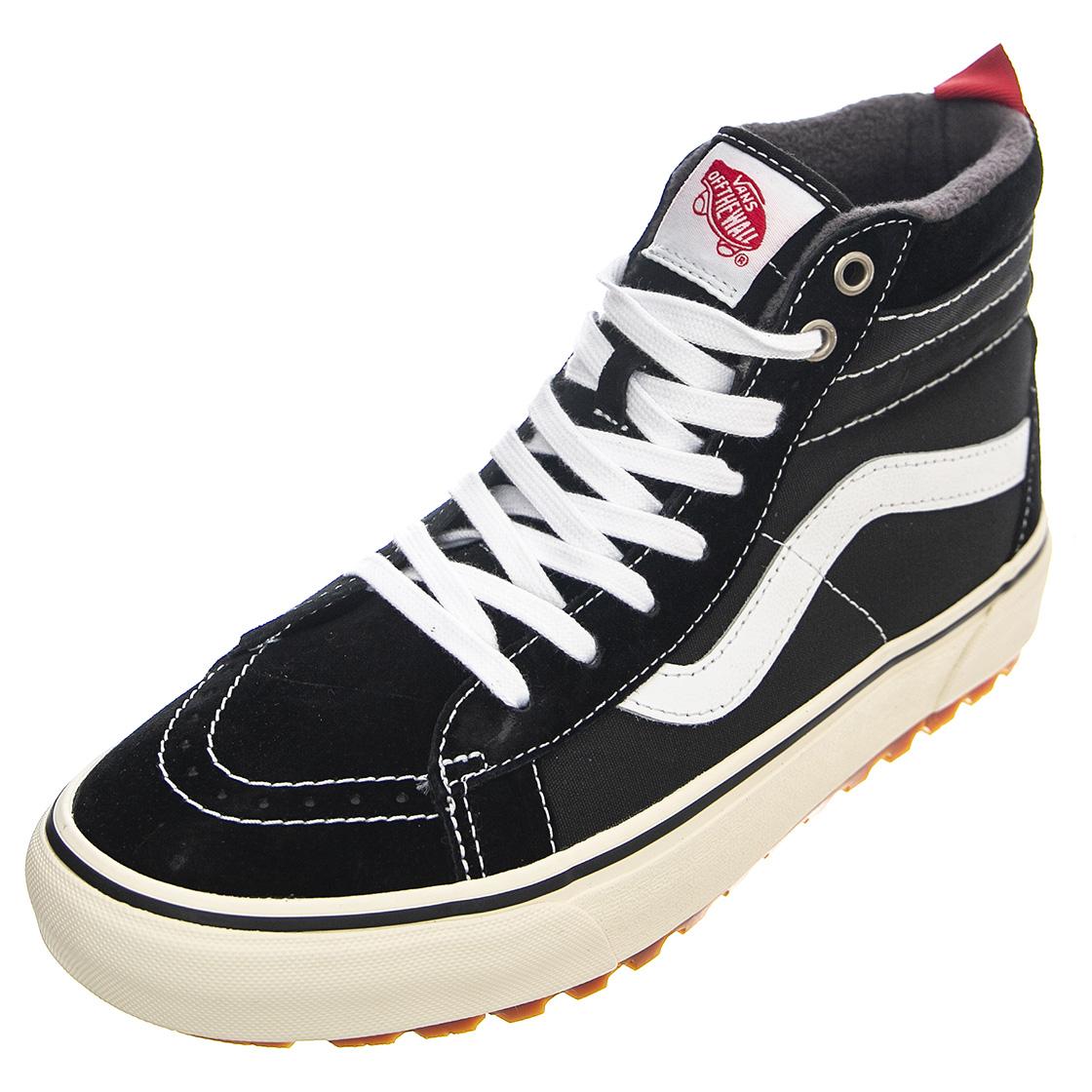 UA Sk8 Mte-1 Black / True White - Scarpe Stringate Profilo Alto Uomo Nere / Bianche VN0A5HZY6BT1  VANS 