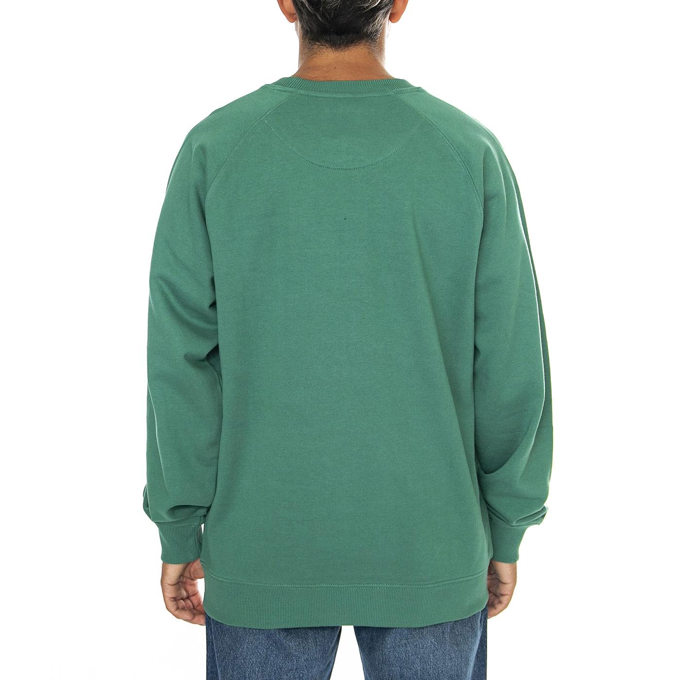 Penfield Badge Sweatshirt Fir - Felpa Girocollo Uomo Verde PFD0346-F56  PENFIELD 