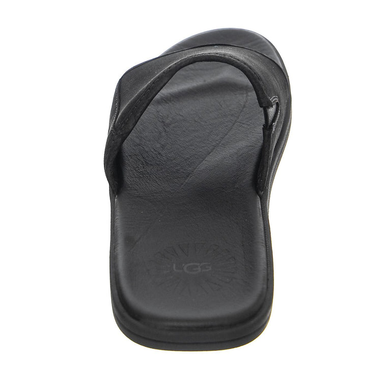 Seaside Slide Black Leather - Sandali Uomo Neri UGMSEASBK1117656M  UGG 