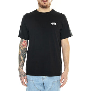 M S/S Simple Dome Tee Black - Maglietta Girocollo Uomo Nera NF0A87NGJK31  THE NORTH FACE 