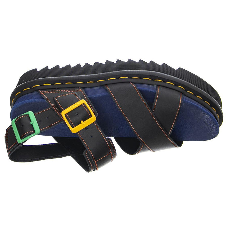 Voss II Black Hydro Leather - Sandali Donna Neri UK 3 DRM27346001  DR.MARTENS 