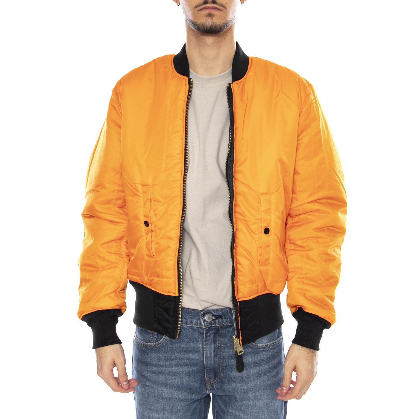 MA-1 Black Jacket -- Giacca Uomo Reversibile Nera Arancione F100101 3 ALPHA INDUSTRIES 