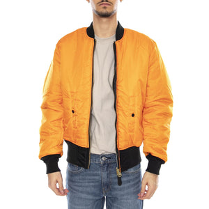 MA-1 Black Jacket -- Giacca Uomo Reversibile Nera Arancione F100101 3 ALPHA INDUSTRIES 