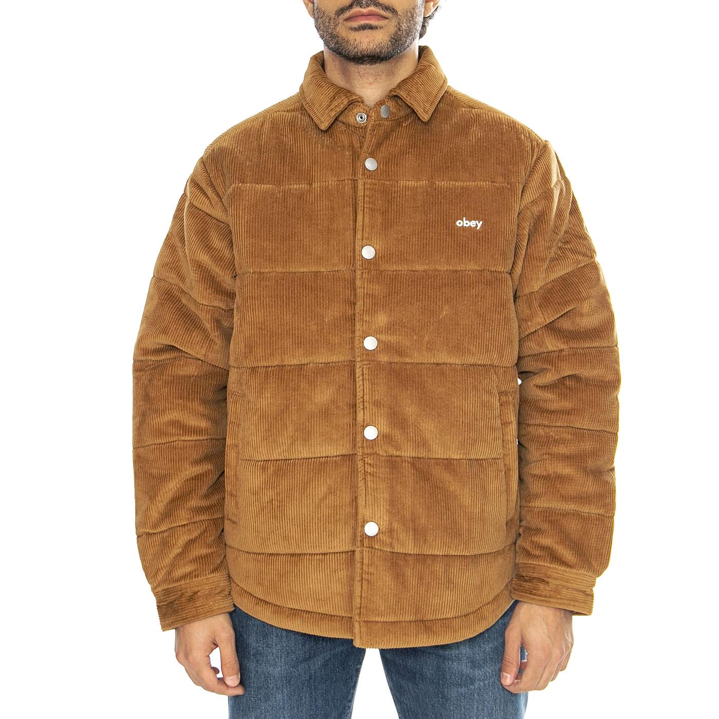 Gran Cord  Shirt Jacket Catechu Wood - Giacca Uomo Marrone 121160051-CTU  OBEY 