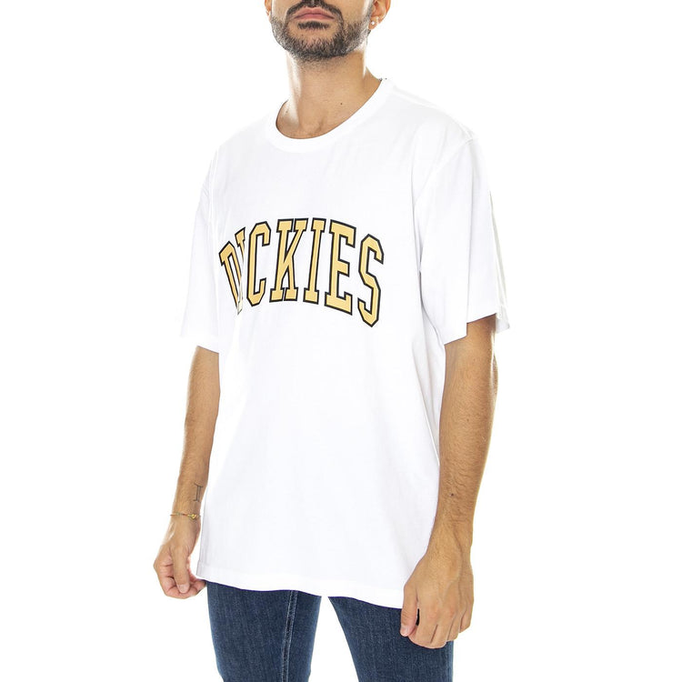 Aitkin Tee White / Yellow - Maglietta Girocollo Uomo Bianca DK0A4X9FC931  DICKIES 