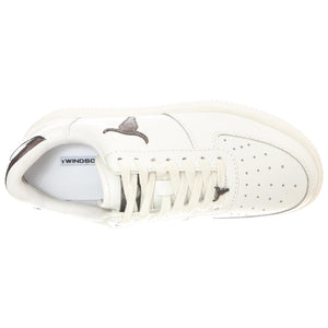 W' Rich White Shoes - Scarpe Stringate Profilo Basso Donna Bianche WHTGUNGLTP  WINDSOR SMITH 
