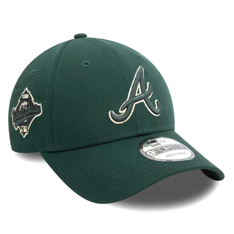 9Twenty Atlanta Braves Sasonal Word Series Green - Cappellino con Visiera Verde 60580833  NEW ERA 