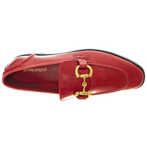W' Velviteen Red Gold - Mocassini Donna Rossi JCVELV-RED-GOLD  JEFFREY CAMPBELL 