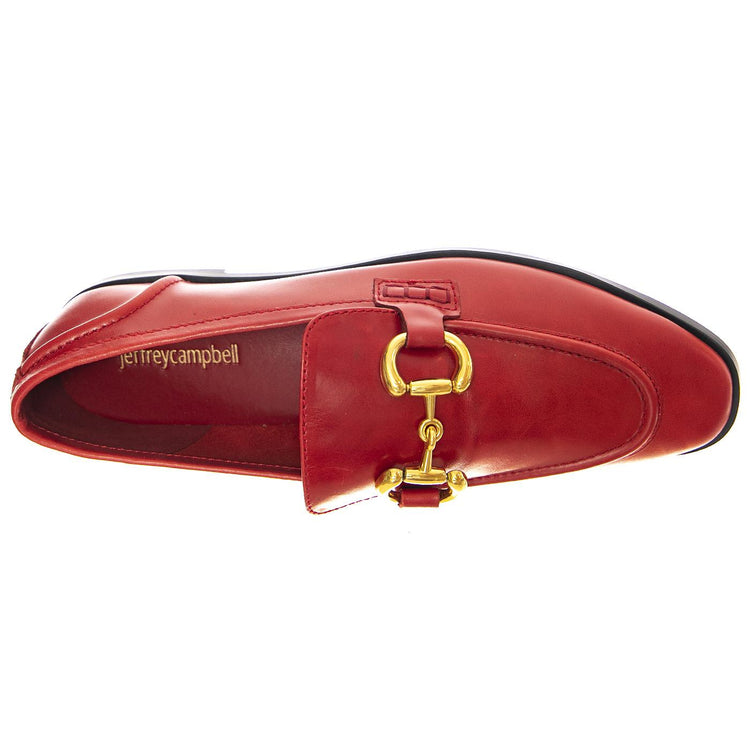W' Velviteen Red Gold - Mocassini Donna Rossi JCVELV-RED-GOLD  JEFFREY CAMPBELL 