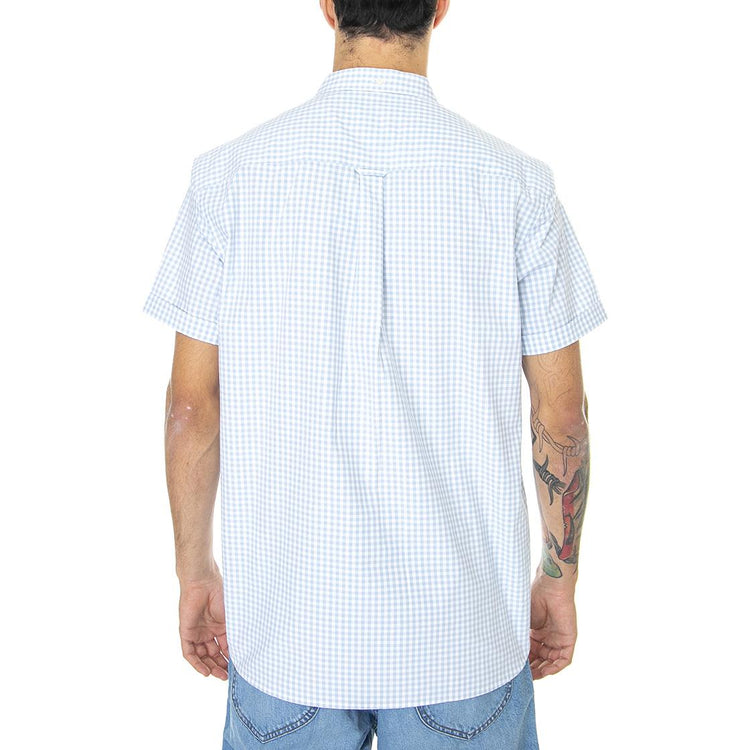 Gingham - Camicia Maniche Corte Uomo Blu / Light Blue/ White SW1201VOG-W490  LYLE & SCOTT 