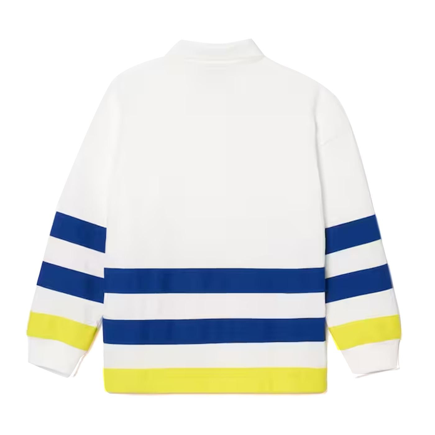 Maglietta M/L IUA White Polo Shirt - Polo Maniche Lunghe Bambini Bianca DJ7727-IUA  LACOSTE 