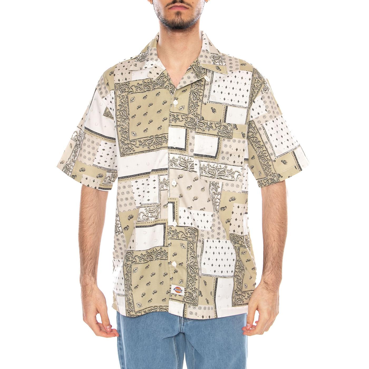 Glandorf Shirt SS Egret - Camicia Maniche Corte Uomo Multicolore DK0A889T C48 DICKIES 