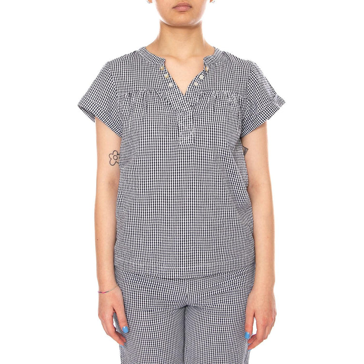 BLOUSE NAVY - Blusa Donna Blu Multicolore 4.61.085.85 202 MD'M 