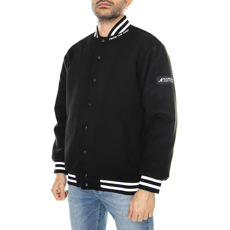 Bomber Giacca Black - Giacca Estiva Uomo Nera KAF22UBMJ104-99  KANGOL 