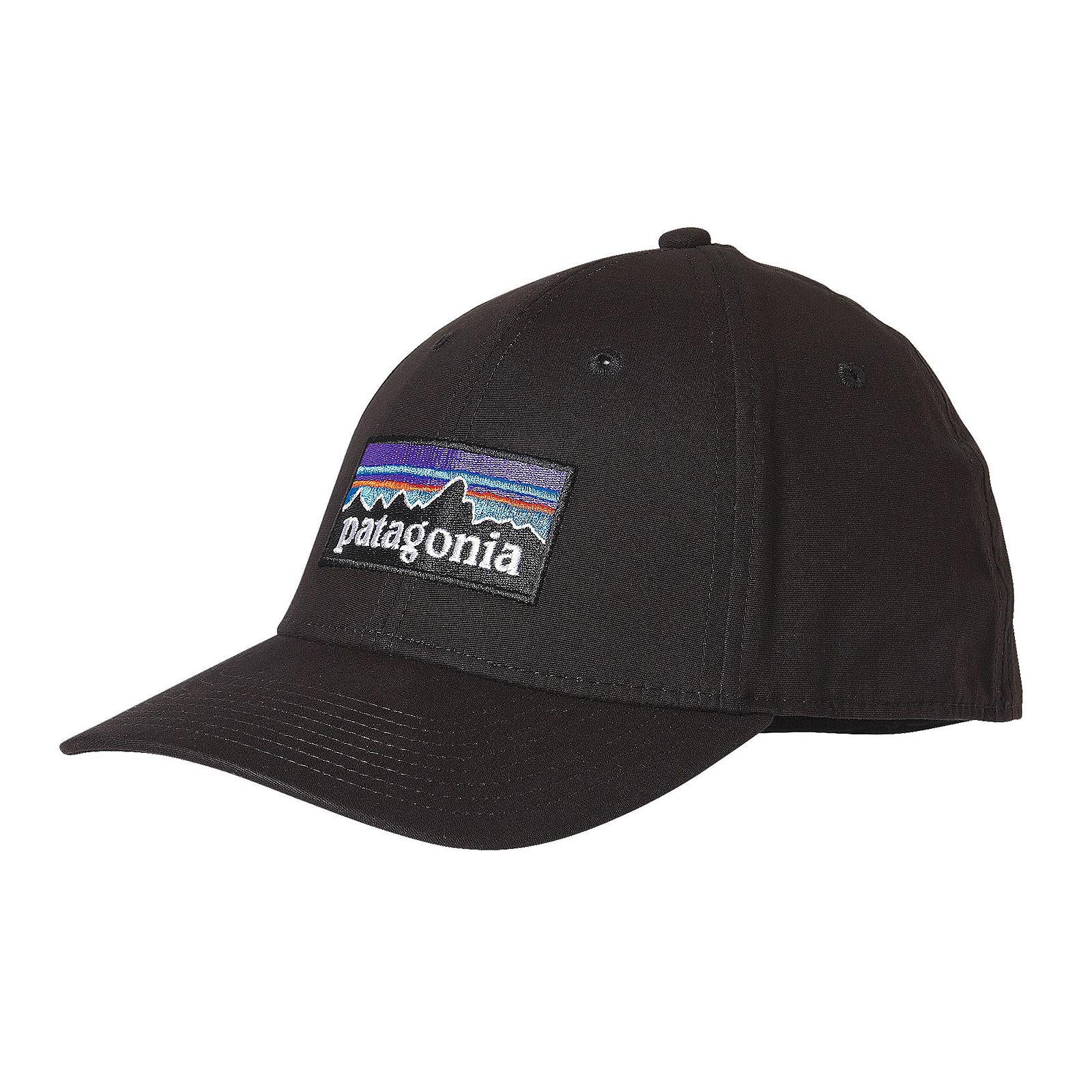 P-6 Logo Stretch Fit Hat Black 38098-BLK  PATAGONIA 