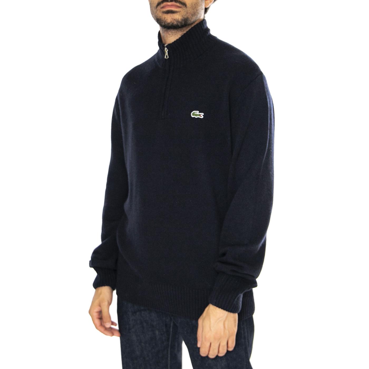 Pullover AH3052-166 - Maglione Collo Alto Uomo Blu AH3052-166  LACOSTE 