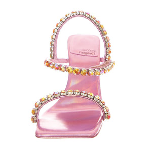 W' Saints Soft Pink Metallic Sandals - Sandali Donna Rosa JC-927-10-15  JEFFREY CAMPBELL 