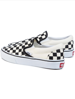 UA CLASSIC SLIP-ON CHBD BLKWH - Scarpe Profilo Basso Slip-On Uomo Checkerboard Nere / Bianche VN000EYEBWW1 . VANS 