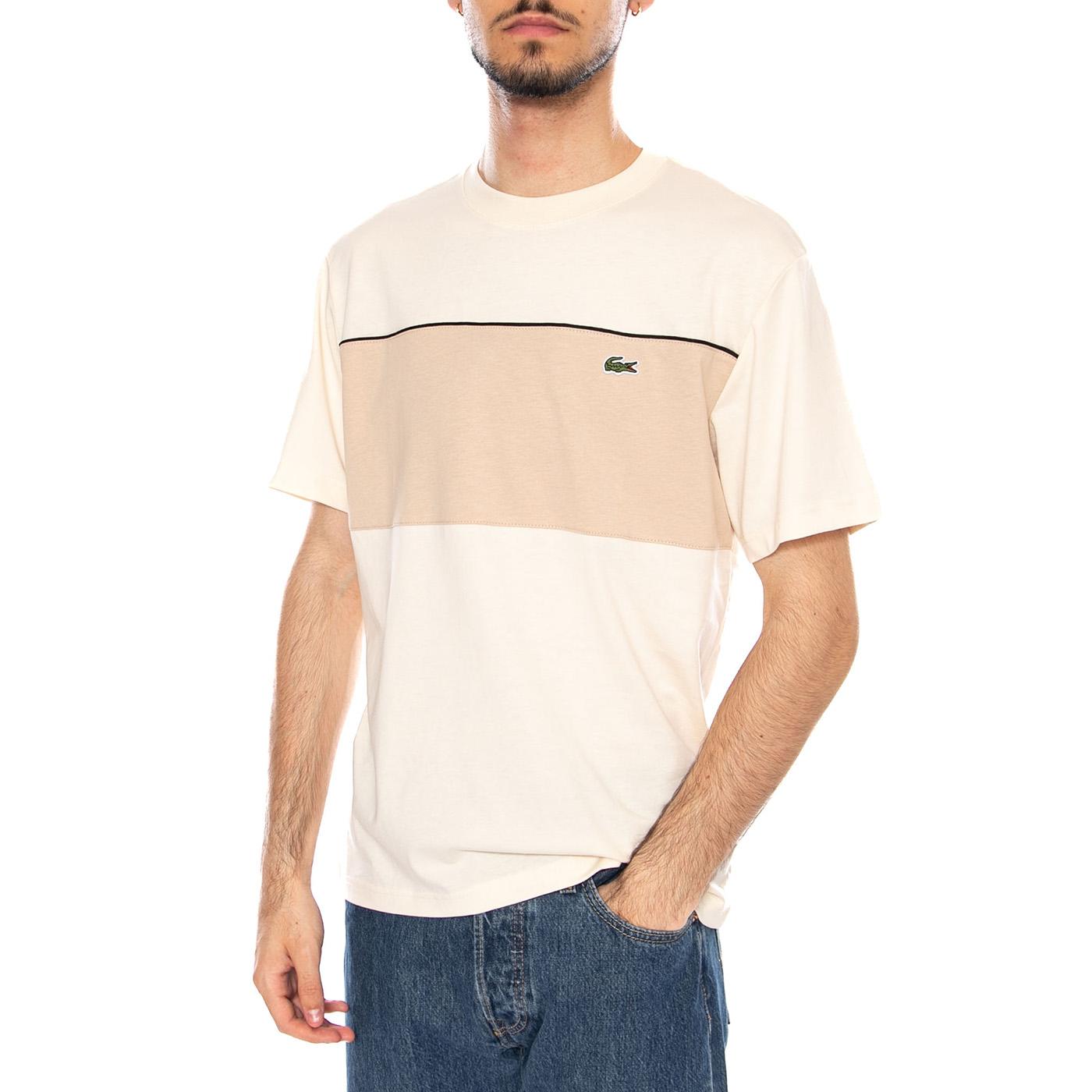 T-SHIRT MULTICOLORED - Maglietta Lacoste Maniche Corte Multicolore TH0896 3RR LACOSTE 