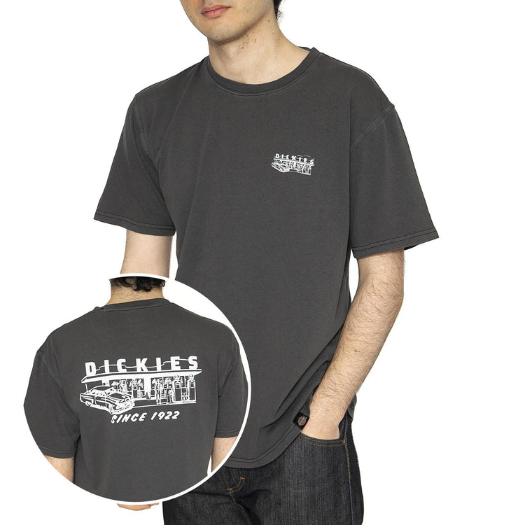 SS Station SS Tee Black - Maglietta Girocollo Uomo Nera DK0A4Z8XBLK1  DICKIES 