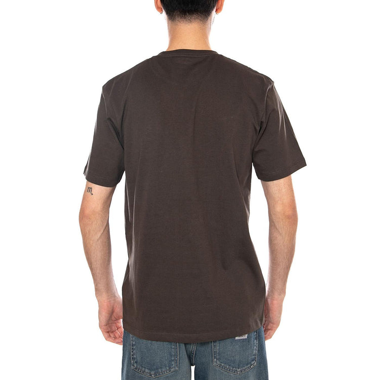 EMBROIDERY TEE WREN BROWN - Maglietta Girocollo Uomo Marrone 112377991 BRN WRANGLER 