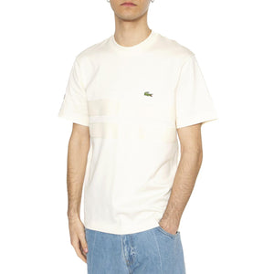 T-Shirt XFJ Beige - Maglietta Girocollo Uomo Beige TH9769-XFJ  LACOSTE 