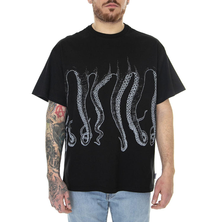 Octopus Octopus Tee Black - Maglietta Girocollo Uomo Nera 23SOTS40-BLACK  OCTOPUS 