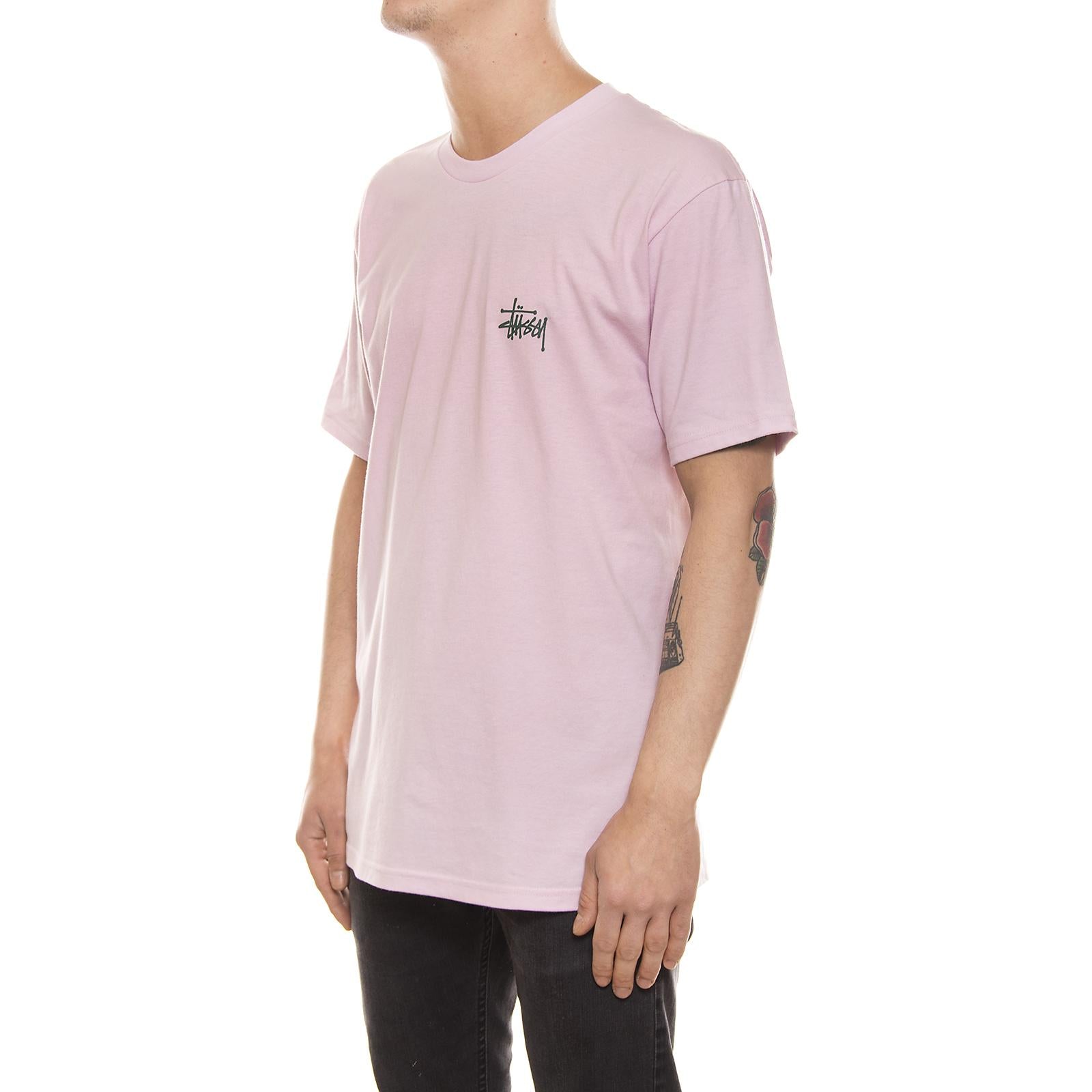 BASIC STUSSY TEE LIGHT LAVENDER 1904003-LIGHT LAVENDER  STUSSY 