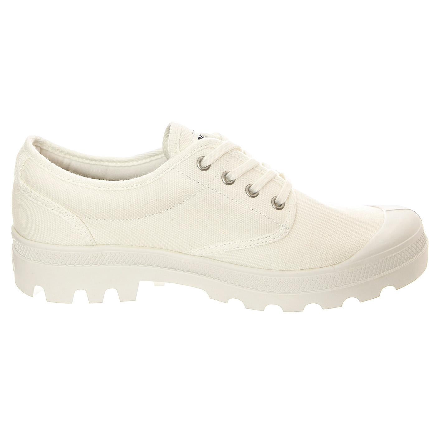 M' Pallabrousse White Shoes - Scarpe Stringate Profilo Basso Uomo Bianche 00068-116-M  PALLADIUM 