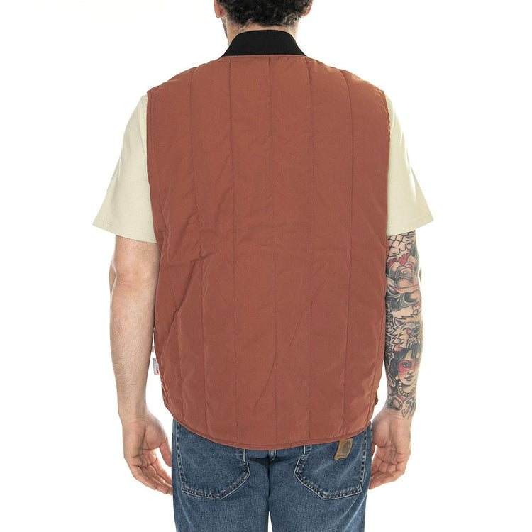 Quilted Vest Nin Mahogany - Giacca Smanicata Uomo Rossa DK0A4YVGH441  DICKIES 