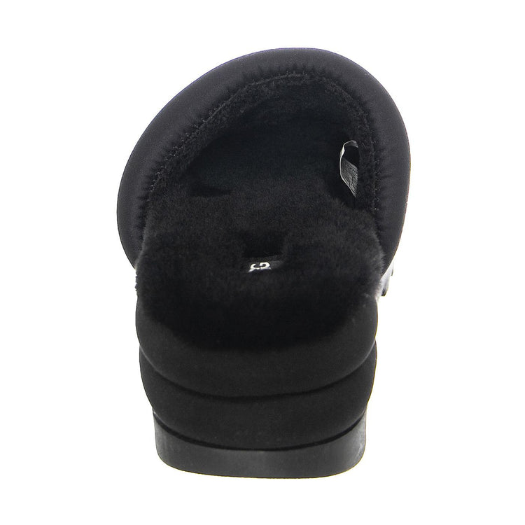 W' Maxi Suede Logo - Sandali / Ciabatte Donna Neri UGSPUFTSLLBK1127067W  UGG 