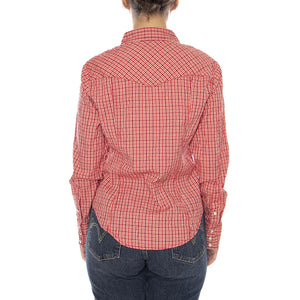 WESTERN SHIRT FLAME SCARLET RED - Camicia Donna Rossa 112379036 RED WRANGLER 