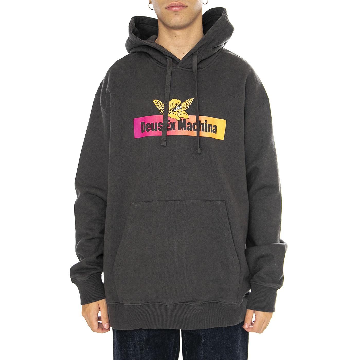Angel Energy Hoodie Anthracite - Felpa Uomo Grigia DMF248534  DEUS EX MACHINA 