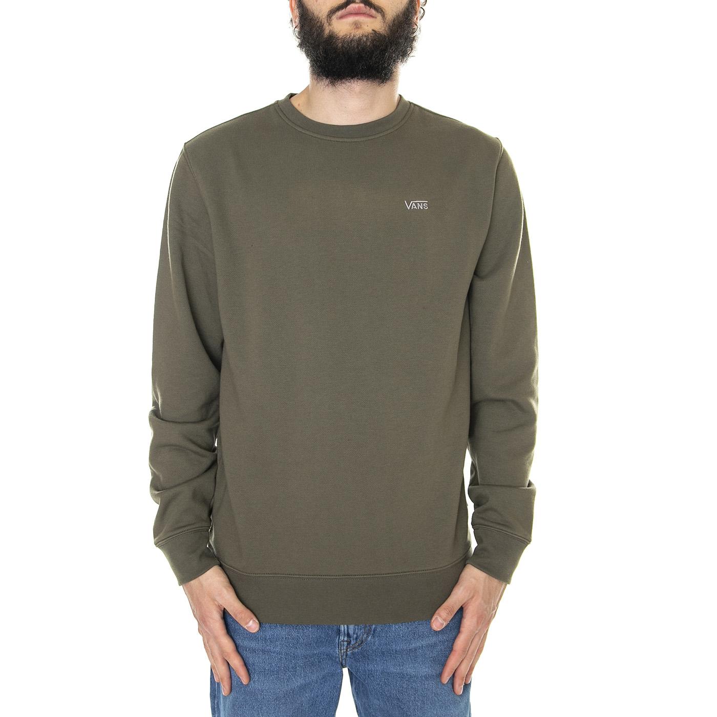 Mn Basic Crew Fleece Grape Leaf - Felpa Girocollo Uomo Verde VN0A3HQ1KCZ1  VANS 